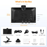 ATOTO P609S1N 9" Portable CarPlay Screen – Wireless CarPlay & Android Auto Touchscreen with Dash Cam, Bluetooth, GPS Navigation, Voice Control & Music Player, Plug & Play Car Stereo (P6 Standard DashCam)