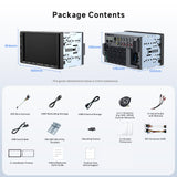 ATOTOZONE X10 7inch Android Double Din Car Stereo, 8G+128G, AI Assistant Head Unit, 4G LTE, Wireless Carplay & Android Auto,Dual Bluetooth, 7.1.2 CH Audio,HDMI IN, 36B-EQ, 2-Cam DVR Ready, X10G2A7E