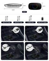 ATOTO CB4DT Wireless CarPlay Adapter, AI Box Android Auto 5-in-1 Video Box with YouTube, HDMI Output, Dual Bluetooth/WiFi, 4GB+32GB (Up to 256GB), DriveChat, Plug & Play, Stable Low-Latency Connection