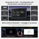 ATOTO S84G211P-S01 10,1 Pollici QLED Android Autoradio Doppio DIN, CarPlay e Android Auto wireless, 4G LTE, WiFi/USB-Tethering, Hi-Fi DSP con pre-uscita 4V, con telecamera per la retromarcia, 4G+64G