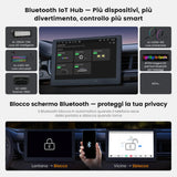 ATOTOEXCEL S8Gen4 10,1 pollici QLED Android Autoradio 2 DIN, CarPlay e Android Auto wireless, autoradio touchscreen 4G LTE, WiFi/USB-Tethering, Hi-Fi DSP, pre-out 4V, con telecamera posteriore, 4G+64G