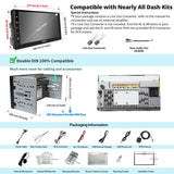 ATOTO S8 MS Android Double Din Car Stereo, 7" QLED Display, Wireless Android Auto & Wireless CarPlay, GPS Tracking, 4G+32G, Built-in 4G LTE, Dual Bluetooth, VSV& LRV, SCVC, Split Screen,S8G2B74MS