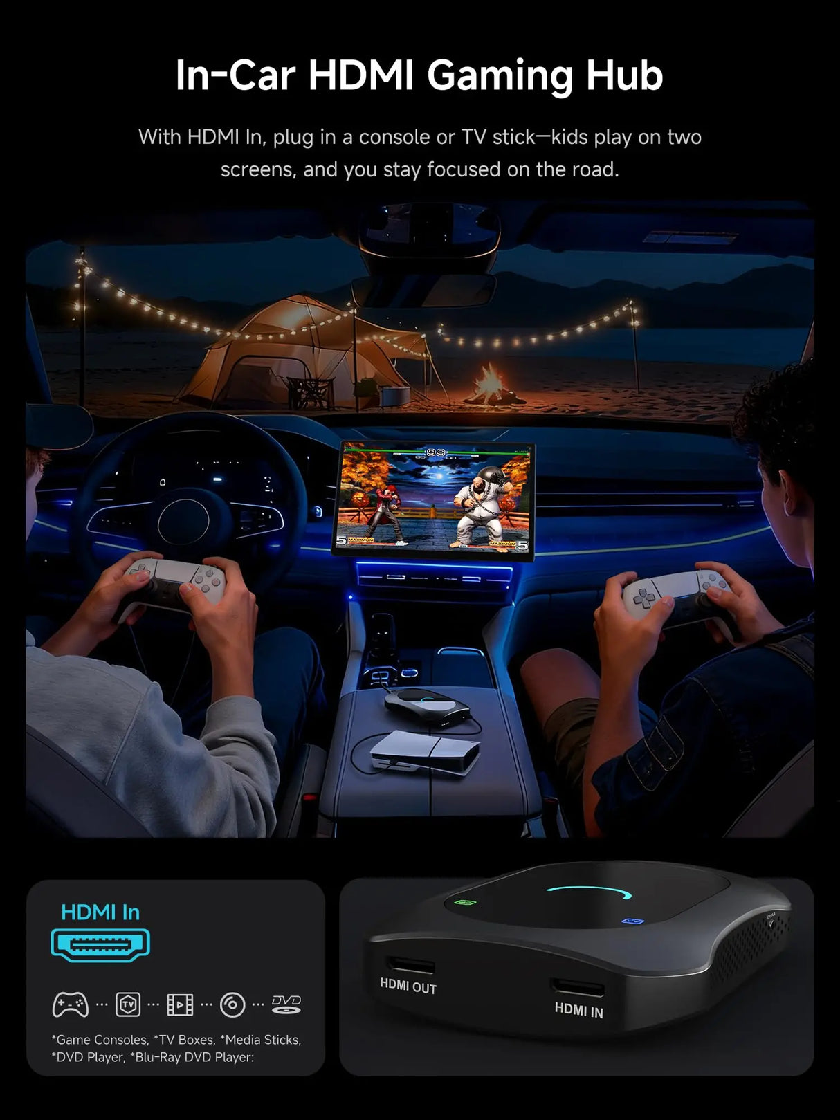 ATOTO CB7SATN 8-in-1 AI Box – Wireless CarPlay & Android Auto, Android Desktop, HDMI In/Out, Wi-Fi, 4G LTE, DriveChat (ChatGPT), Dual-BT IoT Hub
