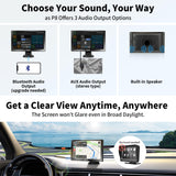ATOTO 7 inch Portable Car Radio Wireless Carplay and Android Auto Screen, HD 1080P Rear DVR Camera, On-Dash Camera Input, Remote Control, WDR & Auto Dimmer, P807SD-RC