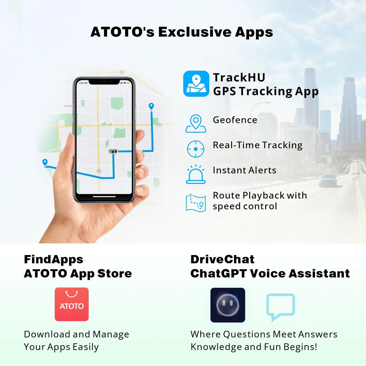 ATOTO Estéreo De Coche Portátil Android De 7 Pulgadas QLED, CarPlay Y Android Auto inAlámbrico De 2+32GB, Mirror Link, Seguimiento GPS, Bluetooth Dual, WiFi, USB, Bluetooth, Puerto HDMI, P907SD