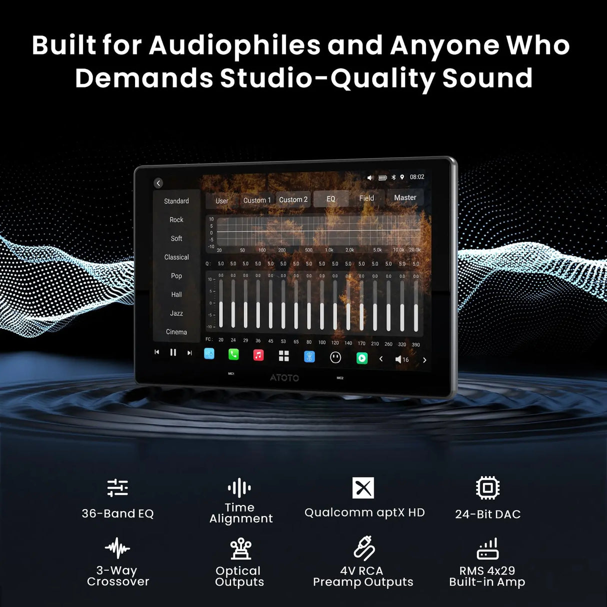 ATOTO X10G211E 10" Double Din Car Stereo, 8+128G, 4G LTE, Wireless CarPlay & Android Auto, Dual Microphone, Camera Input, AI Voice Assistant, GPS Tracking, Dual Bluetooth, 36B-EQ, HDMI Input