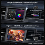 ATOTOZONE X10G2A7E Pulsante Android Da 7 Pollici Con Navigazione Integrata,8+128G Stereo Auto Double DIN, ChatGPT AI, 4G LTE, CarPlay & Android Auto Senza Fili, Doppio Telefono & Bluetooth