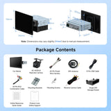 ATOTO A5LG110T Autoradio 1 DIN/2 DIN Android 10" con schermo fluttuante, telecamera posteriore, CarPlay e Android Auto senza fili, tethering WiFi/BT/USB, MirrorLink, DSP, FM/RDS, 2G+32G