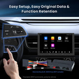 ATOTOZONE 9" Double Din Car Stereo, 8G+128G Android Head Unit, Wireless Carplay & Android Auto,4G LTE, 2 Bluetooth, 7.1.2 Ch Audio,FLAC, Hi-Volt RCA, 36B-EQ, HDMI in, ADS Protocol Compatible,X10G209E