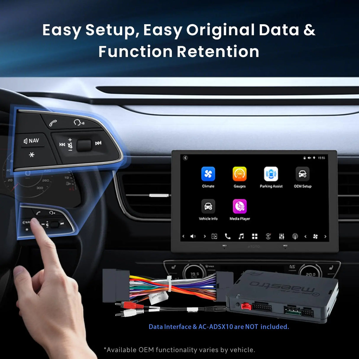 ATOTO X10G209E 9" Double Din Car Stereo, 8G+128G Android Head Unit, Wireless CarPlay & Android Auto, ChatGPT AI Control, GPS Tracking, Dual Microphone, Dual Bluetooth, 4G LTE, 36-Band EQ, HDMI Input