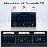 ATOTO A5LG209T 9" Double DIN Car Stereo, Touchscreen, Backup Camera, 2+32G, Wireless CarPlay and Android Auto, GPS, WiFi, Bluetooth, 24-Band EQ, USB