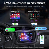 ATOTO A5LVWA7T Radio Coche 2 DIN 7" con Navegación, Compatible con VW Golf/Polo/Tiguan, CarPlay y Android Auto Inalámbrico, MirrorLink, WiFi/BT/USB, DSP EQ de 24 Bandas, FM/AUX/TF, 2G+32G