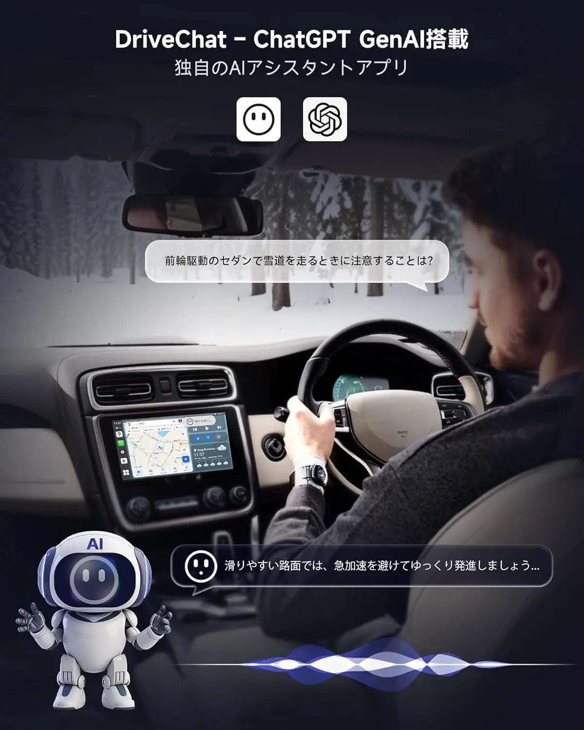 ATOTO CB6 無線アダプター｜Android 13・4G LTE・AIドライブチャット搭載