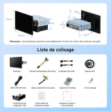 ATOTOZONE A5L 10 Pouces IPS Android Autoradio Adaptatif 2 DIN et 1 DIN, CarPlay et Android Auto sans Fil, Écran à Affichage Flottant, Partage de Connexion Via WiFi/BT/USB, DSP/FM/RDS