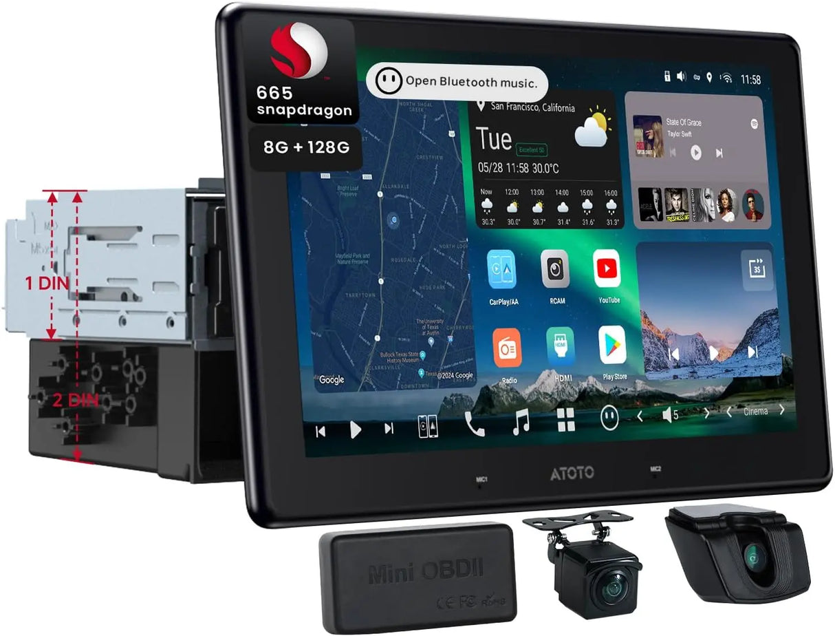 ATOTOZONE X10フローティングATOTO X10G110E 10インチ ATOTO X10 10.1