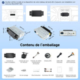 ATOTO A5LG1A5T 5" Touchscreen 1 Din Autoradio Android avec Caméra de Recul, CarPlay & Android Auto Sans Fil, Tethering WiFi/BT/USB, MirrorLink, RDS/FM/GPS, Contrôle Vocal, 2G+32G