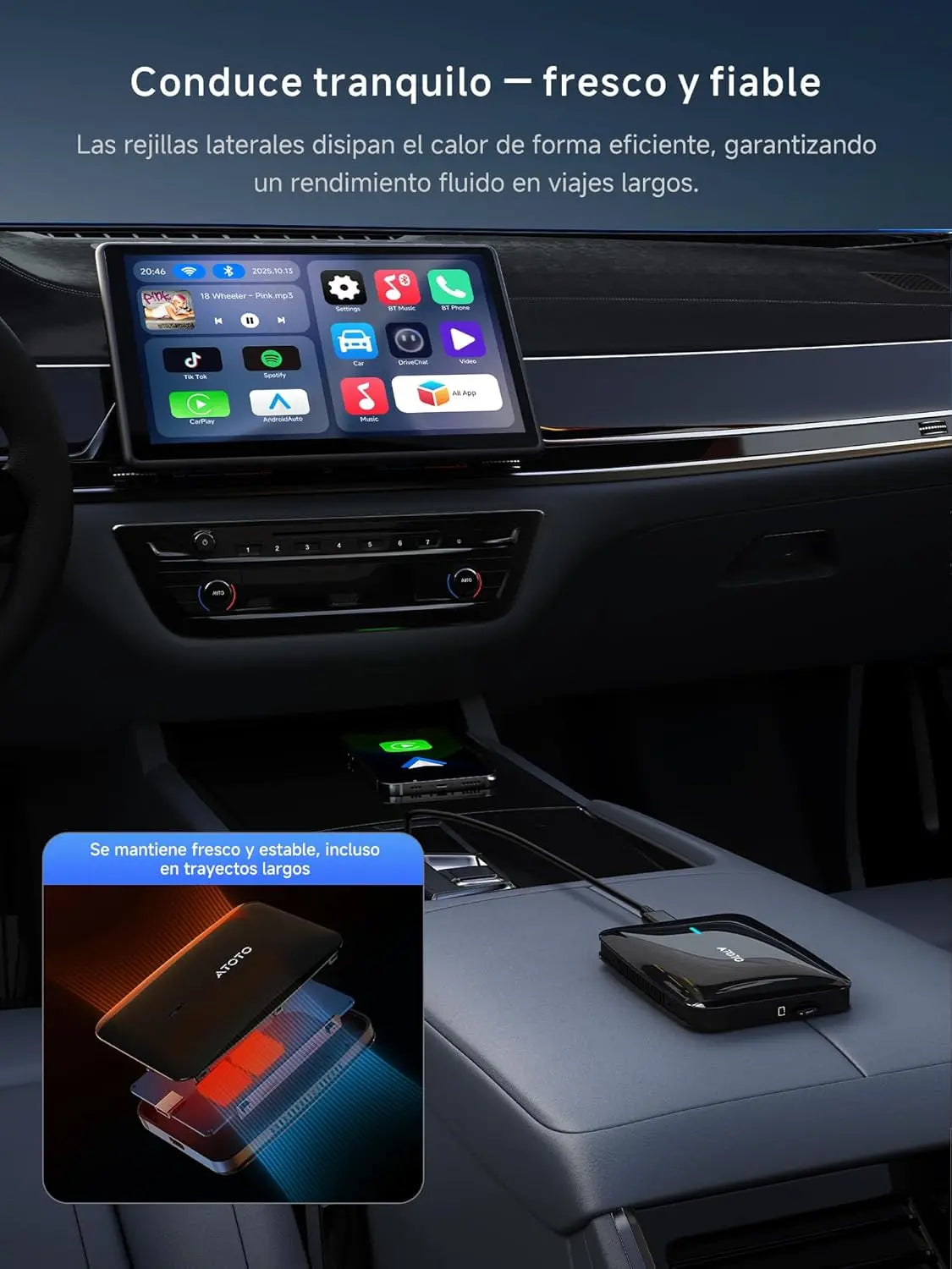 CB4A Adaptador inalámbrico CarPlay, 2 GB + 16 GB Magic Box