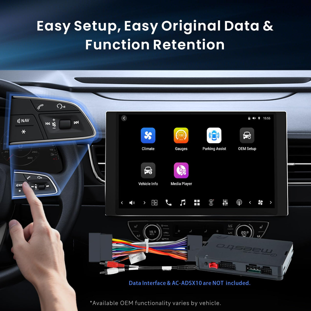 ATOTO X10G225E 12.5" QLED Double Din Car Stereo, AI Android, 8G+128G, 4G LTE, Wireless CarPlay & Android Auto, Dual Bluetooth & WiFi, 7.1.2 Channel Audio, Hi-Volt RCA, 36-Band EQ, HDMI Input