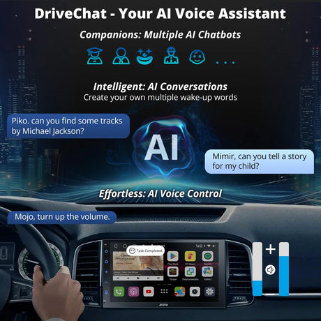 ATOTO S8G2B74MS 7" Double Din Car Stereo QLED Touchscreen, GPS Tracking, LRV, SCVC, 4G+32G