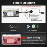 ATOTO AC-44F8 Watchband-Style Wireless Remote Control with Luminous Buttons, Key Mapping, Compatible with ATOTO and Other Car Stereos, Substitute for Steering Wheel Controls