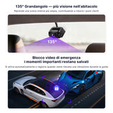 ATOTOEXCEL Telecamera Interna, Frontale (Montaggio Posteriore Abitacolo), AHD 1080p, 30fps, Visione Notturna Starlight, Grandangolo 135°, Reg. loop, Modo Parcheggio, Compat. solo Serie V10, AC-HN9CBV2