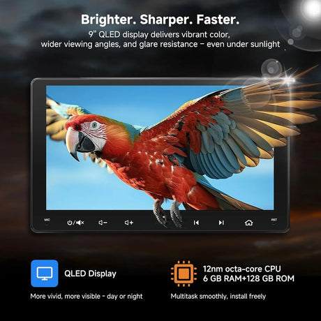 ATOTO S8G2099UN 9" Double Din Car Stereo, 1080P Front & Backup Camera Input, 6G+128G, QLED Touchscreen, Wireless CarPlay & Android Auto, 4G, Wi-Fi, Dual BT, DSP, AMP, SUB, GPS, S8 Gen3