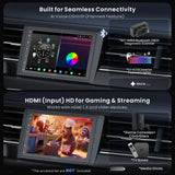 【High-end】ATOTO X10G2B7E 7" Double Din Car Stereo with Front & Rear Cameras, QLED Touchscreen, CarPlay & Android Auto, 4G LTE & WiFi, GPS, 8GB + 128GB TF Card, Dual Bluetooth, DSP Audio Technology