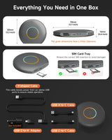 ATOTO CarWave CB6 Wireless CarPlay Adapter AI Box with Android 13