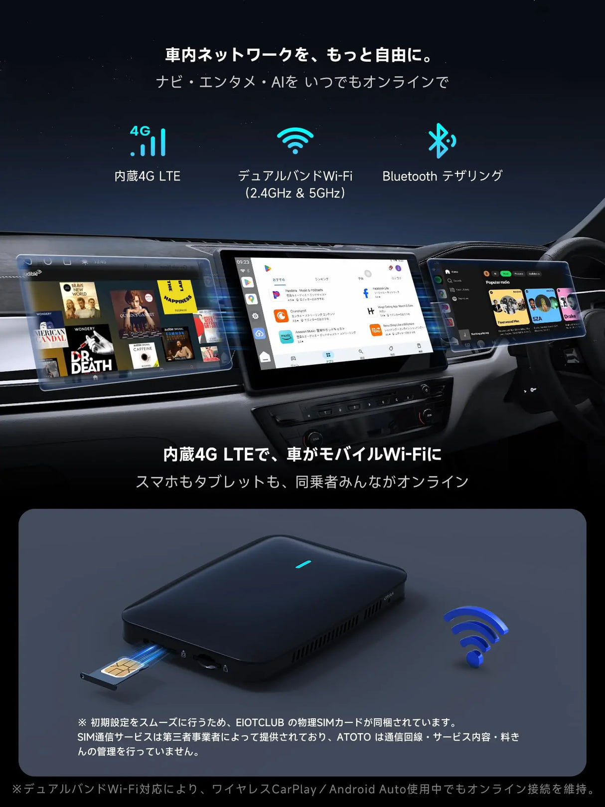CarPlay AIボックス Netflix TFカード対応 ワイヤレス Amazon.com: Wireless CarPlayBox with Netflix/YouTube/TF Card Slot