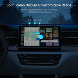 ATOTO CB6 Wireless CarPlay Adapter, 8G+128G, AI Box with AI DriveChat, GPS Tracking, Dual Bluetooth, 4G LTE (Black)