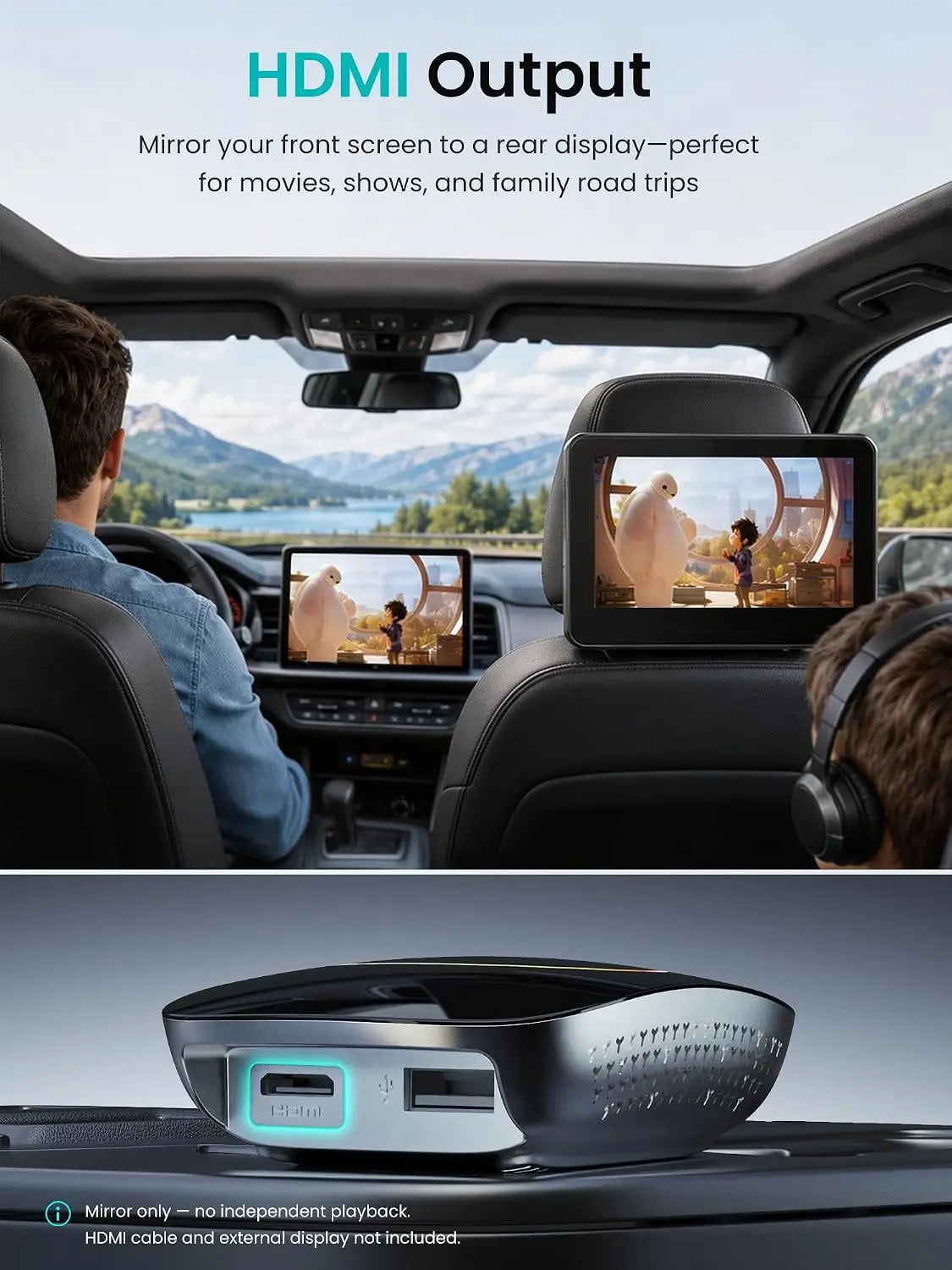 ATOTOOUT Wireless CarPlay Adapter, Magic AI Box with HDMI Output