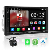 ATOTOZONE A5L Android Double DIN Car Stereo & Backup Camera, 7inch Wireless CarPlay Android Auto 1280 * 720 Touchscreen, WiFi/BT/USB Tethering, 24B-EQ DSP, Bluetooth, MirrorLink, 2G+32G, FM/AM/TF