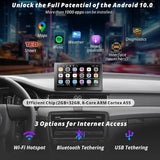 ATOTO P9 Autoradio für tragbares Android mit 7 QLED-Anschlüssen, CarPlay und Android Auto Wireless 2+32 GB, Mirror Link, GPS-Unterstützung, Bluetooth und Bluetooth, WLAN, USB, Bluetooth, HDMI-Anschluss, P907SD