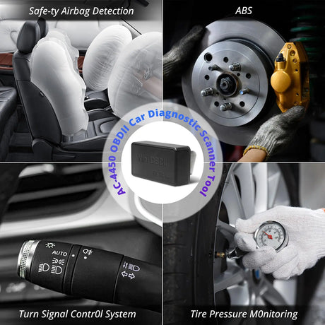 ATOTO AC-4450 Bluetooth OBD2 Scanner, Car Diagnostic Tool & Engine Fault Code Reader for Check Engine Light, Compatible with Torque App, Works with All ATOTO Series