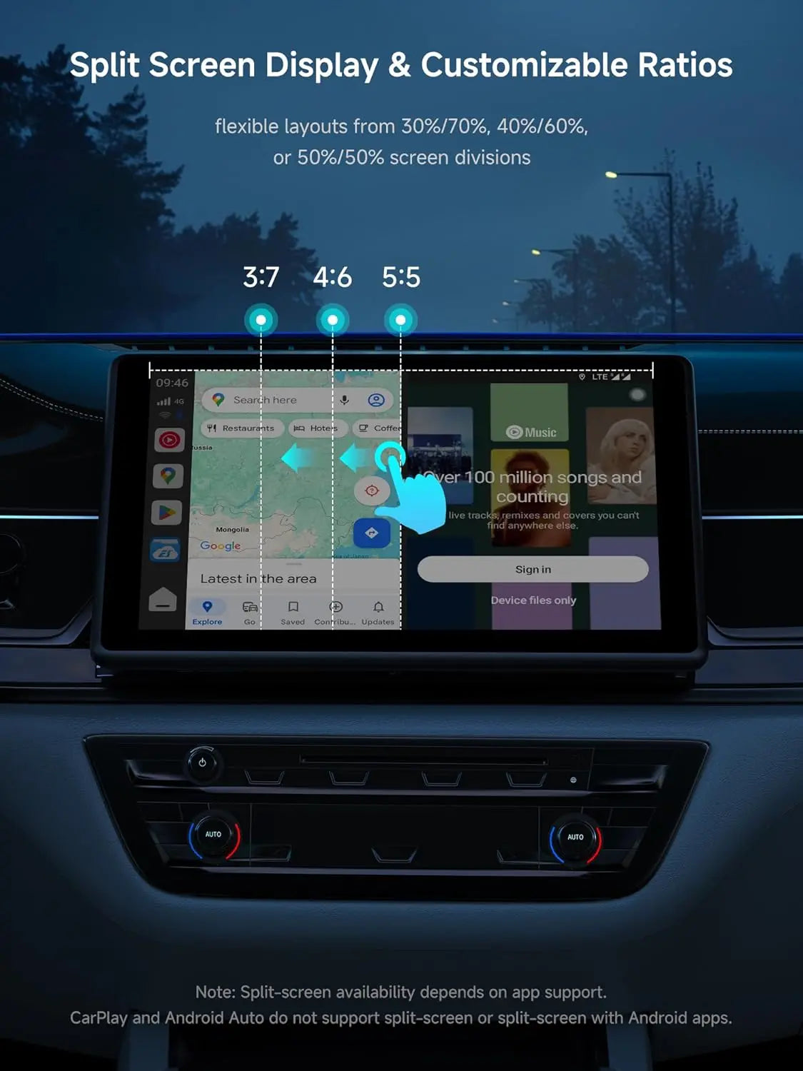 ATOTO CB6 CarPlay AI Box – Android Auto Wireless Adapter, 8GB+128GB Car Streaming Device with 4G, Dual Bluetooth, USB, Built-in GPS, AI Assistant, microSD Expansion, OTA