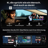 ATOTO X10G225E 12.5" QLED Android Doppel Din Radio, 8G+128G, 4G LTE, KI-Sprachassistent, Kabelloses CarPlay & Android Auto, Duales Mikrofon & BT, LRV, 36B-EQ, HDMI-Eingang