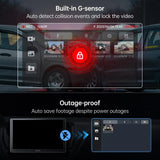 ATOTO AC-FHD02DV Dash Cam FHD 1080P, Angolo 136°, Riproduzione GPS, WDR, Visione Notturna, Parcheggio 24H, G-Sensor, Registrazione in Loop, Protezione Interruzioni, Supporto fino a 128GB, Solo per X10