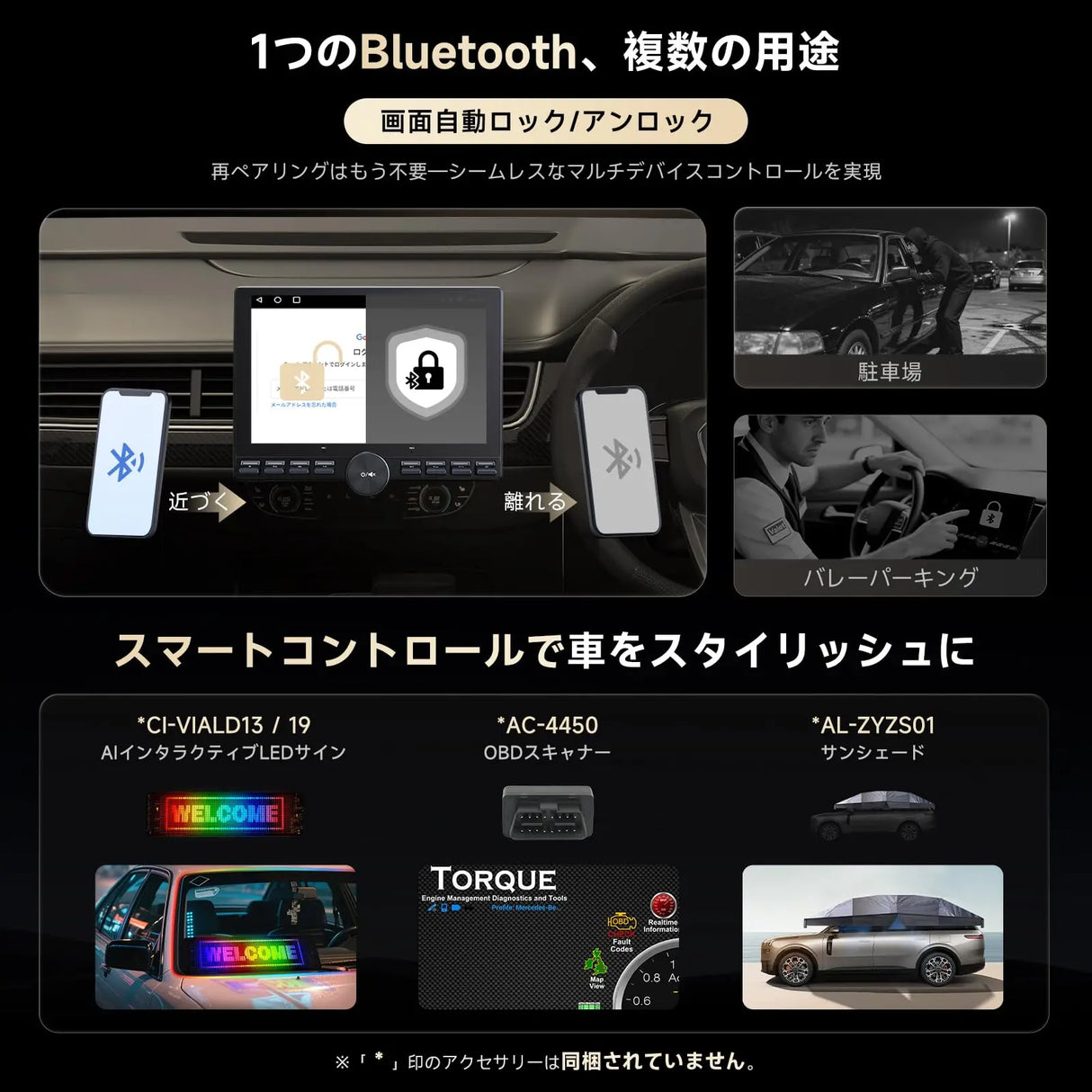 ATOTO A5LG110PT-S03 10.1インチ QLED ディスプレイオーディオ 1DIN/2DIN Androidナビ、2GB+32GB、ワイヤレスCarPlay・Android Auto、HDMI入出力、DSP、GPS、Wi-Fi/Bluetooth/USBテザリング、2画面表示、ステアリングリモコン対応