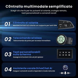 ATOTO X10G125E-R3 12,5" QLED 1 DIN & 2 DIN Android Autoradio con 2 Dashcam, Schermo Flexview, 8G+128G, CarPlay & Android Auto Wireless, Audio 7.1.2CH, 4G LTE, Wi-Fi Dual Band, EQ 36-B