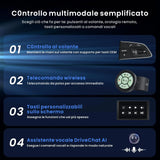 ATOTO X10G125E-R3 12.5" QLED Radio Android 1 DIN/2 DIN con 2 Cámaras de Grabación, HDMI IN, Pantalla Flexview, 8+128G, Sonido 7.1.2CH, 4G LTE, WiFi Dual, CarPlay & Android Auto inalámbricos