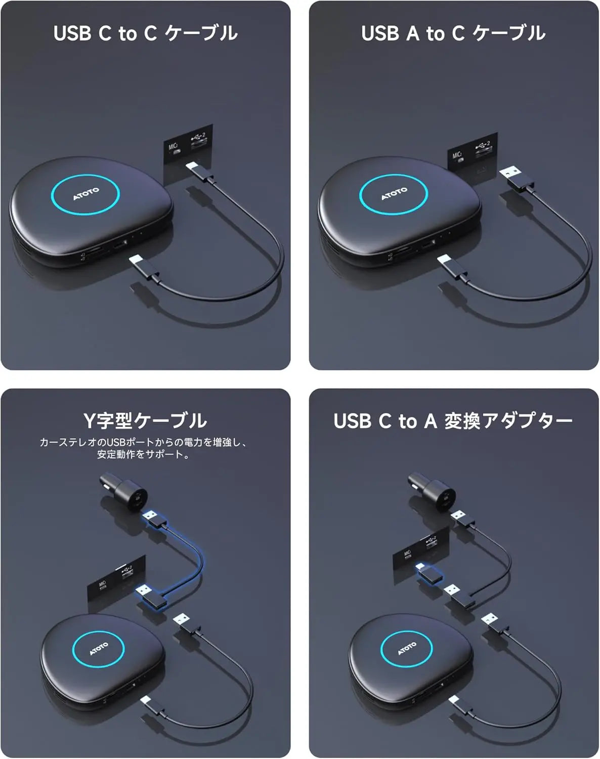 ATOTO CarWave ワイヤレス車載スマートボックス CB4A CB6 | ボックス