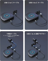 ATOTO CB6C ワイヤレスコントローラー、2025年Android 13アップグレード、CarPlay AIボックス、Android Autoアダプター、GPSトラッキング、AI DriveChat、4G LTE、2 BT、4G+64G、プラグ＆プレイ、ディープブラック