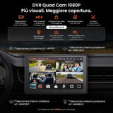 ATOTOEXCEL V10 10.1" 2din e Adattivo 1din Autoradio Android,6G+128G, 4G LTE/Wi-Fi,Karaoke in auto,DVR 4 canali, CarPlay e Android Auto Senza fili,DSP 32B-EQ,BT 5.4, Assistente IA,Tracciamento GPS
