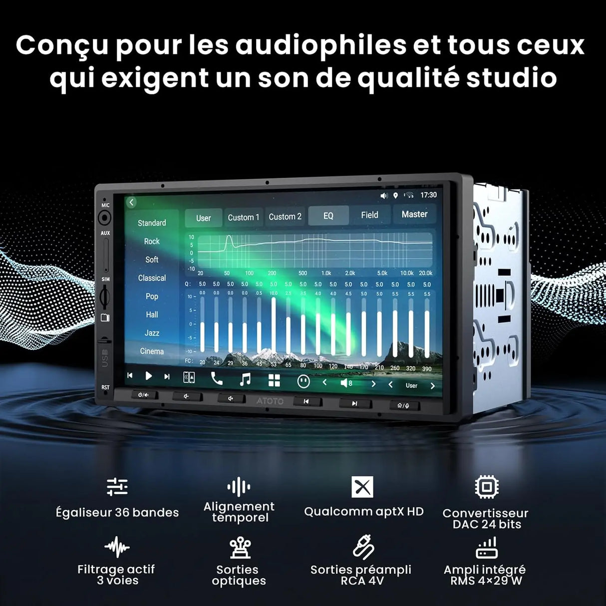 ATOTO X10G2A7E Autoradio 2 DIN 7" - CarPlay/Android Auto Sans Fil, 8Go+128Go, 4G LTE, ChatGPT AI, Double Bluetooth