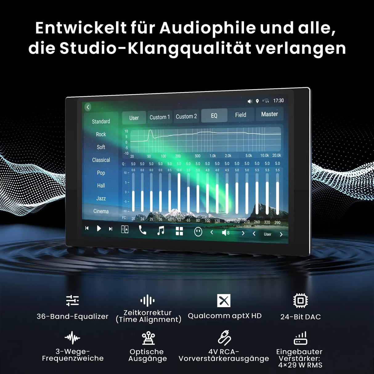 ATOTO X10G125E-R3 12,5" QLED Android Autoradio 1 & 2 DIN mit Dashcams vorne & hinten, kabelloses CarPlay & Android Auto, AI, 36-Band EQ, Dualband-WLAN