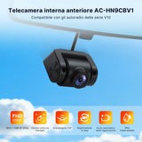 ATOTOEXCEL Telecamera Abitacolo,Rivolta Indietro(Montata Davanti),AHD 1080p,30fps,Visione Notturna Starlight,Grandangolo 135°,Reg. in Loop,Modalità Parcheggio,Compatibile Solo con Serie V10,AC-HN9CBV1