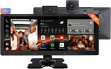 ATOTO P1025M2M 10.25" QLED Android Car Stereo 8GB+128GB, CarPlay Screen for Car, Wireless CarPlay & Android Auto, Built-in Front & Cabin DVR Cam, AI, Parking Monitor, 4G/Wi-Fi/BT/USB