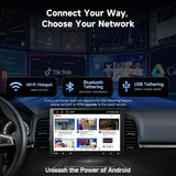 ATOTO A5LG110T-S01 10" Android Double Din & Single Din Car Stereo, Floating QLED Touchscreen Radio with Wireless CarPlay & Android Auto, Backup Camera, HD LRV, DSP, WiFi/BT/USB