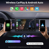 ATOTO A5LG211T 10.1" Double Din Car Stereo, Wireless CarPlay and Android Auto, Touchscreen, 2G+32G, WiFi, Bluetooth, USB Tethering, MirrorLink, 24B-EQ DSP, FM, AM, TF