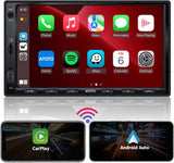ATOTO F7G2A7WE Autoradio 2 DIN 7" – Schermo Tattile, Bluetooth, Mirror Link, Vista Posteriore in Diretta, CarPlay e Android Auto Wireless, Ricarica Rapida